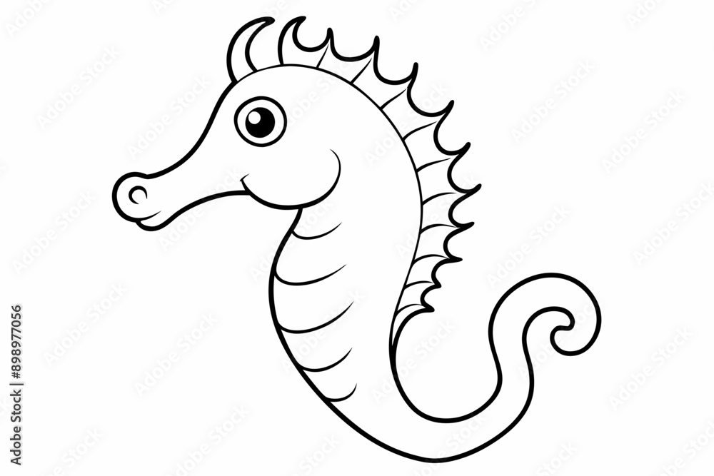Funny Seahorse Vector Illustration on White Background Cartoons, Clipart, Line Art Design, Funny seahorse vector art on white background, ideal for cartoons, clipart, and line art designs Funny Seahorse Vector Illustration on White Background Cartoons, Clipart, Line Art Design, Funny seahorse vector art on white background, ideal for cartoons, clipart, and line art designs