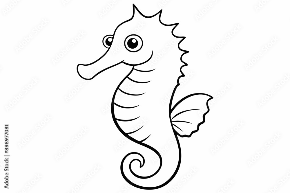 Funny Seahorse Vector Illustration on White Background Cartoons, Clipart, Line Art Design, Funny seahorse vector art on white background, ideal for cartoons, clipart, and line art designs Funny Seahorse Vector Illustration on White Background Cartoons, Clipart, Line Art Design, Funny seahorse vector art on white background, ideal for cartoons, clipart, and line art designs