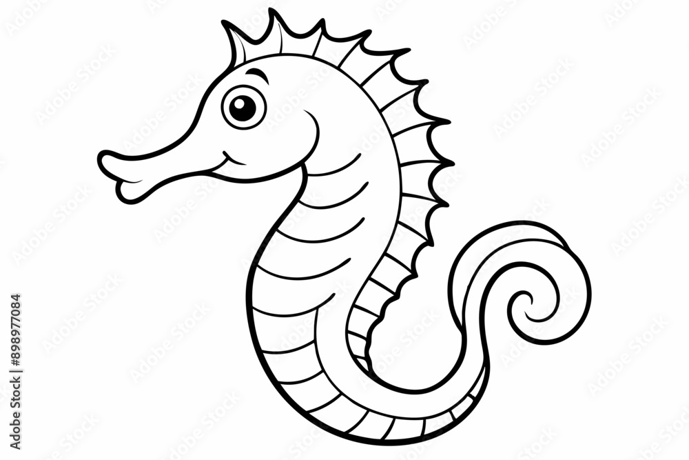 Funny Seahorse Vector Illustration on White Background Cartoons, Clipart, Line Art Design, Funny seahorse vector art on white background, ideal for cartoons, clipart, and line art designs Funny Seahorse Vector Illustration on White Background Cartoons, Clipart, Line Art Design, Funny seahorse vector art on white background, ideal for cartoons, clipart, and line art designs