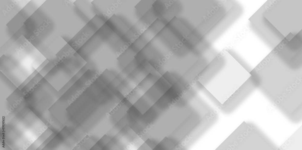 White and grey modern minimalistic pale geometric pattern background. Box shapes maze background graphic pattern. Geometric background with squares in bright light with soft shadows as pattern. White and grey modern minimalistic pale geometric pattern background. Box shapes maze background graphic pattern. Geometric background with squares in bright light with soft shadows as pattern.