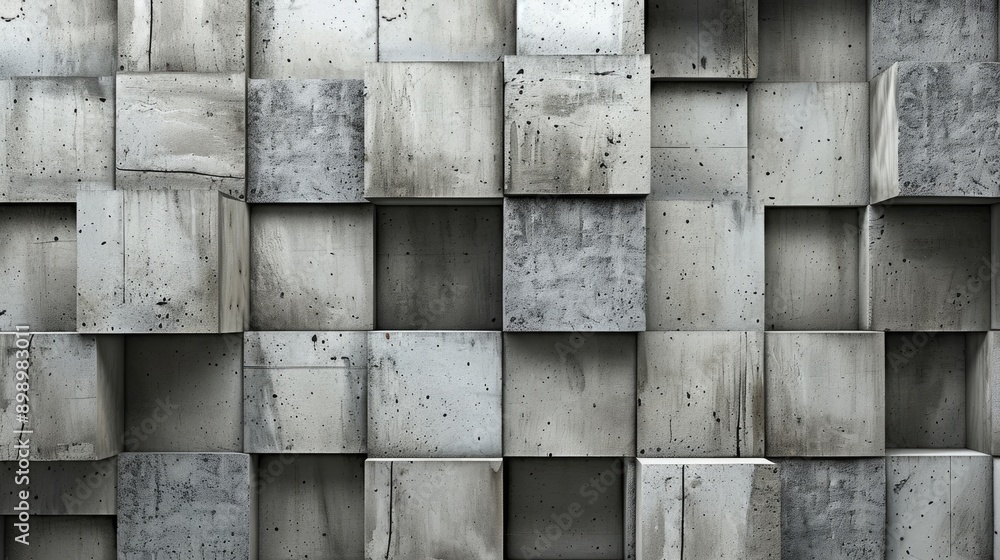 Construction background with long concrete blocks above Construction background with long concrete blocks above