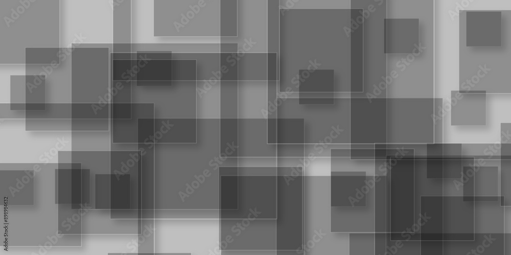 White and grey modern minimalistic pale geometric pattern background. Box shapes maze background graphic pattern. Geometric background with squares in bright light with soft shadows as pattern. White and grey modern minimalistic pale geometric pattern background. Box shapes maze background graphic pattern. Geometric background with squares in bright light with soft shadows as pattern.