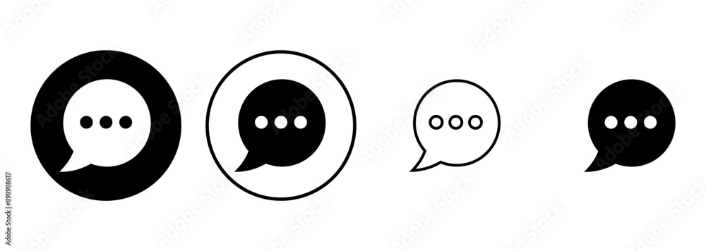 Chat icon set. speech bubble icon. comment icon vector. message. contact us Chat icon set. speech bubble icon. comment icon vector. message. contact us