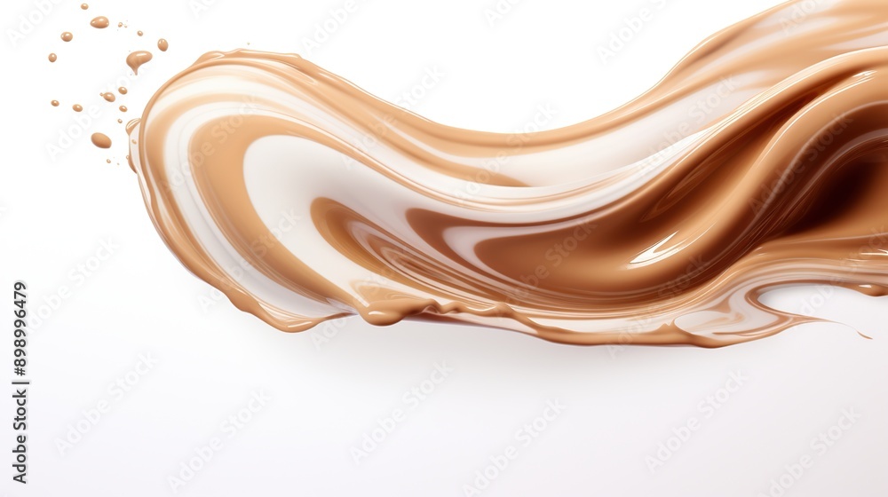 Fototapeta premium Swirling Liquid Foundation - Beauty and Elegance