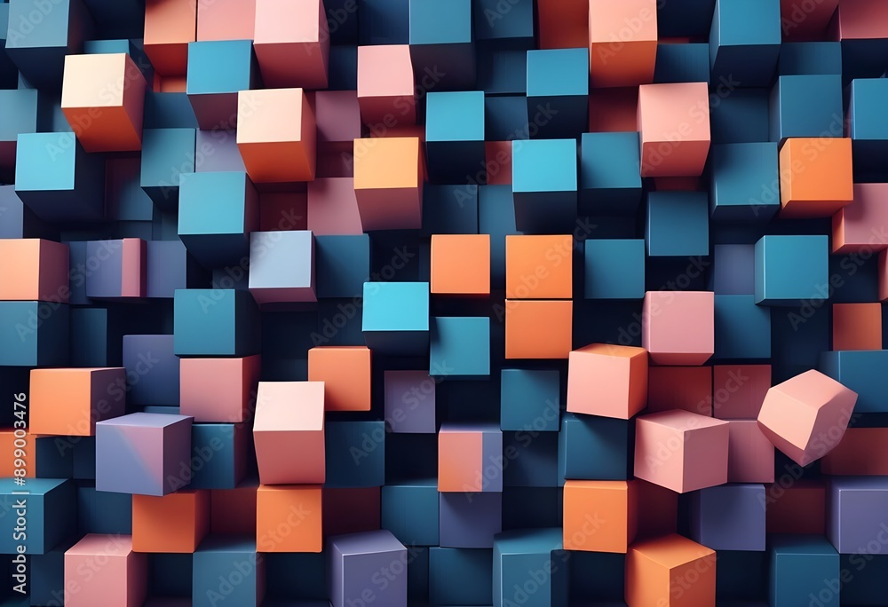 cube geometric background