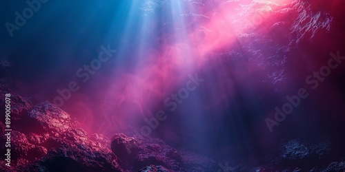 Wallpaper Mural A beam of blue light in a purple background.  Torontodigital.ca