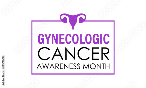 Vector Illustration for Gynecologic Cancer Awareness Month is september. Background, Poster, Banner, Advertising, and background design. Calligraphy Realistic Teal Ribbon.