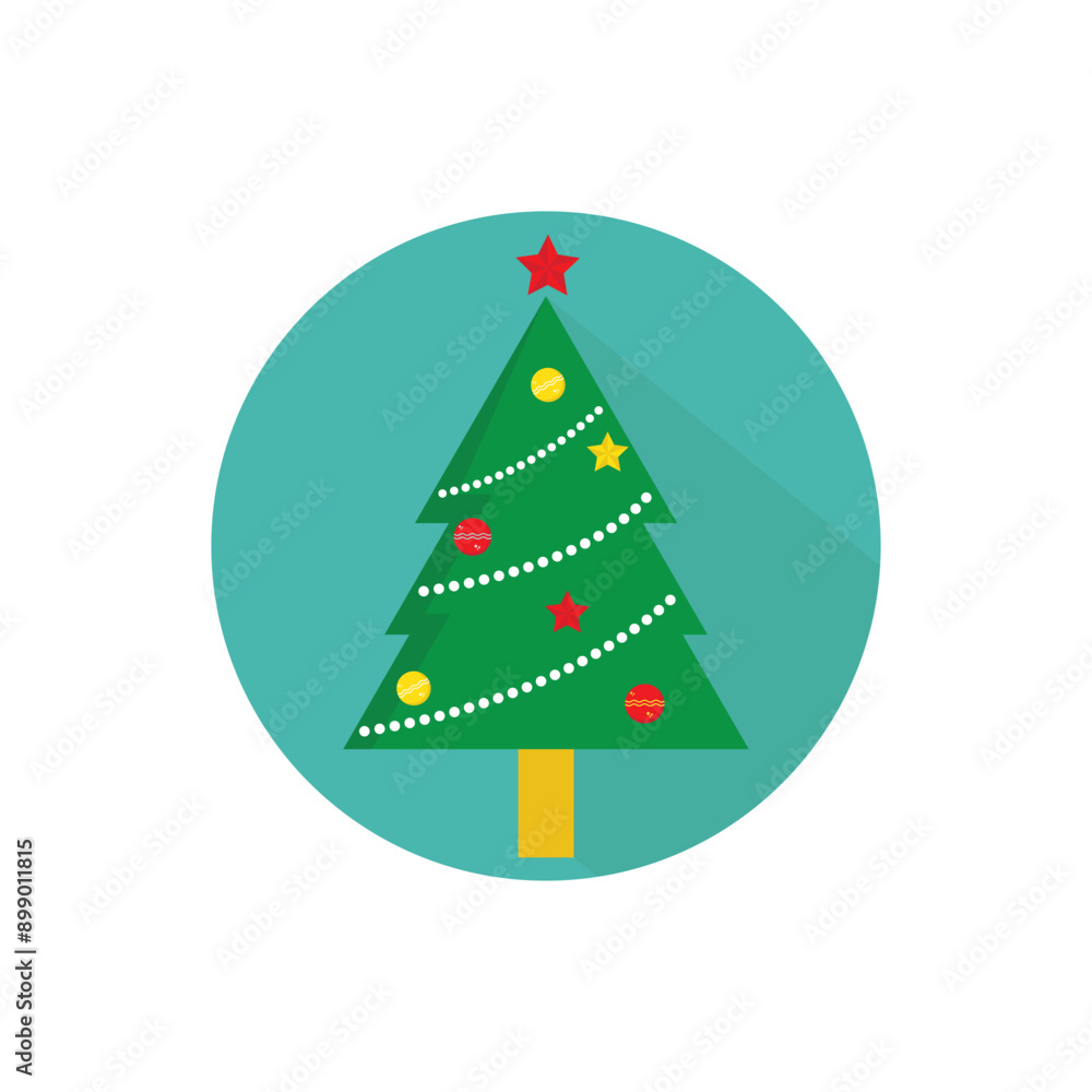 Obraz premium Christmas element icon