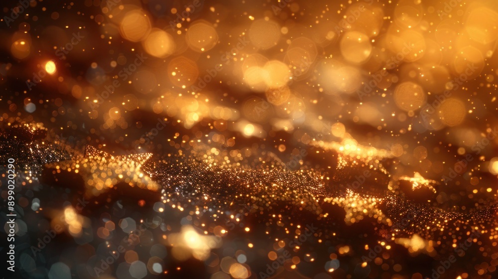 Golden Twinkle Twinkle Little Stars in a Dark Night Sky Golden Twinkle Twinkle Little Stars in a Dark Night Sky