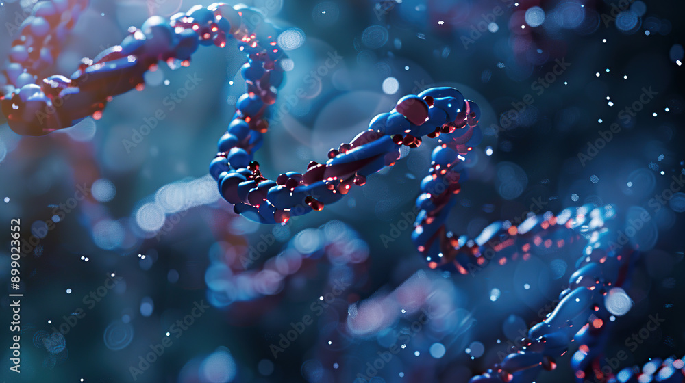 3D rendering of a DNA spiral 3D rendering of a DNA spiral