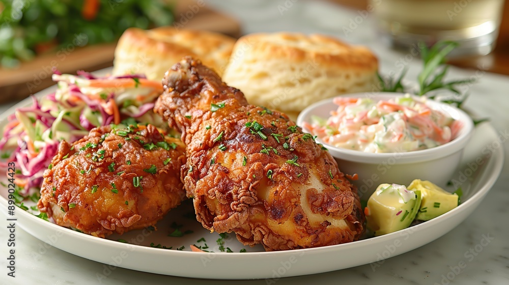 Crispy Fried Chicken with Sides Crispy Fried Chicken with Sides