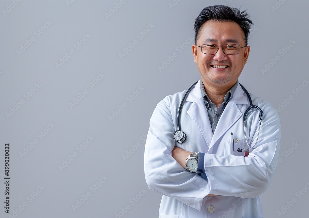 Smiling Doctor with Stethoscope Smiling Doctor with Stethoscope