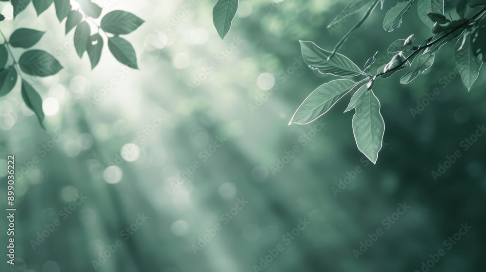 Otherworldly forest with delicate, light foliage and a magical mist, heavenly beams of sunlight breaking through the trees, creating an airy, enchanted scene Otherworldly forest with delicate, light foliage and a magical mist, heavenly beams of sunlight breaking through the trees, creating an airy, enchanted scene