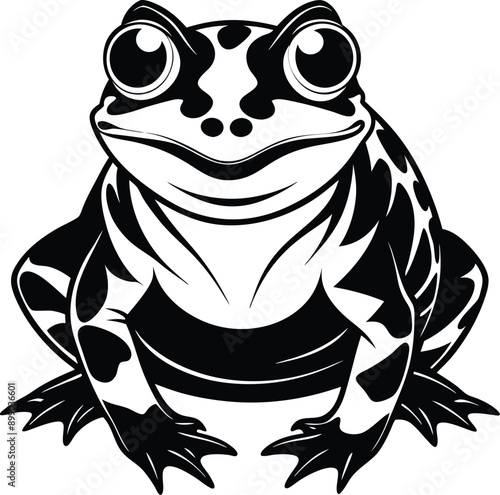 frog on a white background