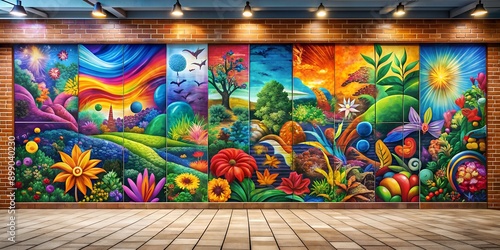 A picture on a wall informative Vibrant engaging AI Generative