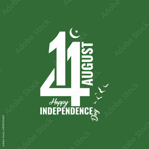 Pakistan Independence Day Creative Design concept 14th August Pakistani people and Army celebrating the 76th Independence Day of Pakistan, Vector illustration of National Day, Quaid e Azam republic