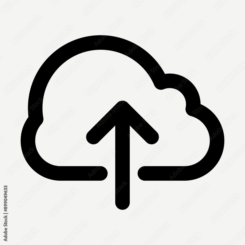 Upload icon, cloud upload symbol in black line style suitable for cloud computing, uploading files, websites, application buttons, and presentations about technology. Upload icon, cloud upload symbol in black line style suitable for cloud computing, uploading files, websites, application buttons, and presentations about technology.