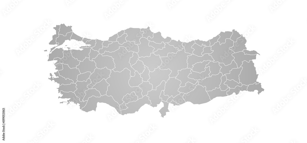 Turkey administrative map. states map of Türkiye with color, blank Map, empty map of Turkey Turkey administrative map. states map of Türkiye with color, blank Map, empty map of Turkey
