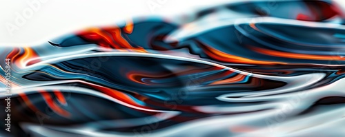 Flowing liquid patterns of oil in water, fluid, abstract design