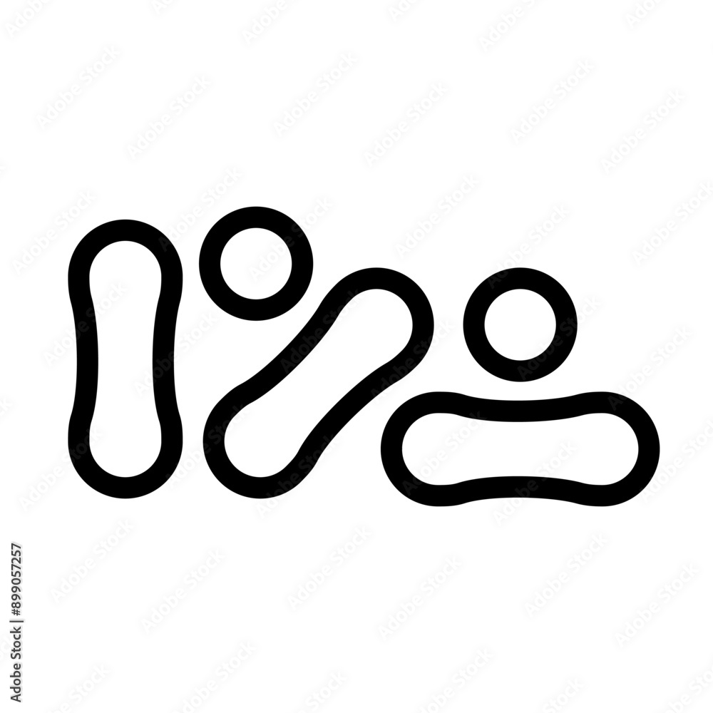 Obraz premium Probiotic icon template