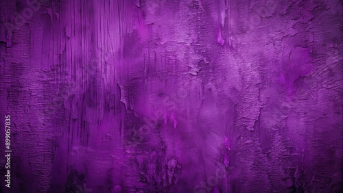 Richly toned, heavily textured, and intensely hued purple abstract background with prominent grainy details and organic, natural aesthetic appeal. photo