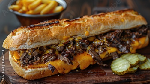 Wallpaper Mural Delicious Philly Cheesesteak Sandwich Torontodigital.ca