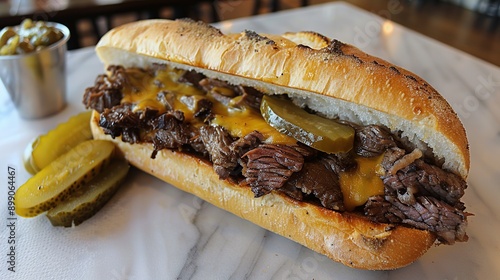 Wallpaper Mural Delicious Philly Cheesesteak Sandwich Torontodigital.ca