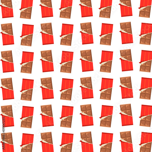 Chocolate Bar Seamless Pattern