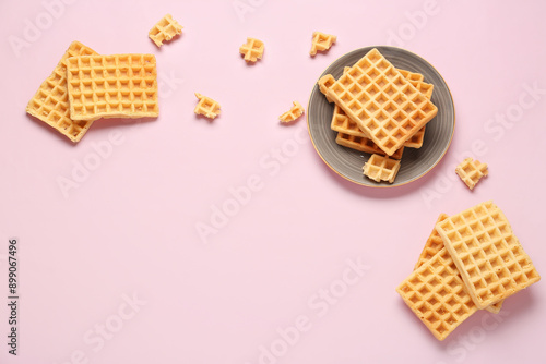 Golden waffles and crumbles...