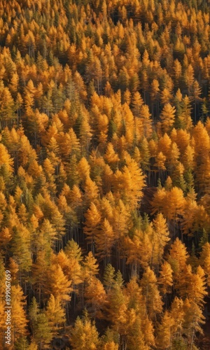 Golden Autumn Forest.