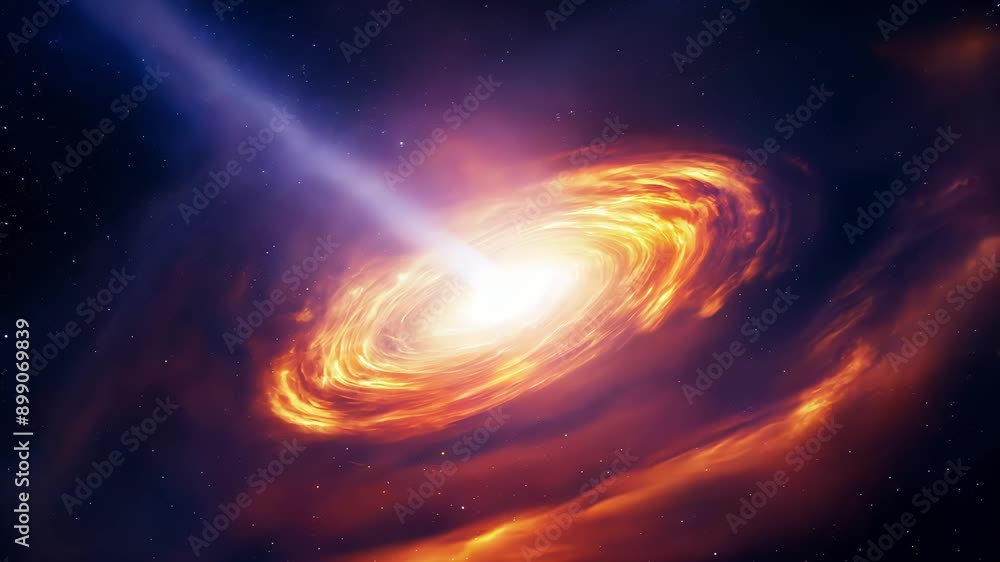 Spectacular Black Hole Accretion Disk in Deep Space Spectacular Black Hole Accretion Disk in Deep Space