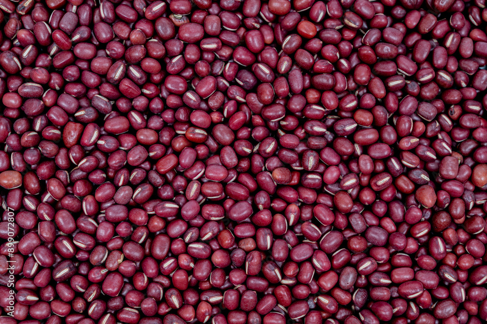 팥 질감의 탑뷰(Red bean or adzuki beans seeds texture background. Top View) 팥 질감의 탑뷰(Red bean or adzuki beans seeds texture background. Top View)