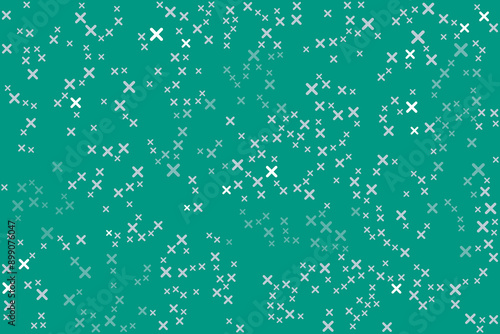 Cross symbols of different sizes and opacity seamless background pattern vector illustration.