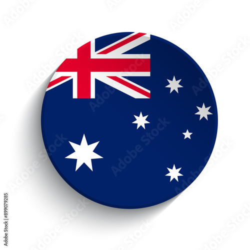 Australia flag button