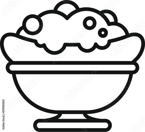 Bath bomb is dissolving in a clawfoot tub, creating a relaxing and aromatic bathing experience