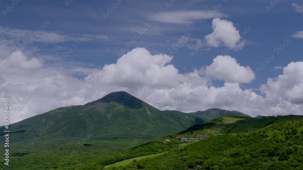 7月白樺湖方面の雲の流れ1