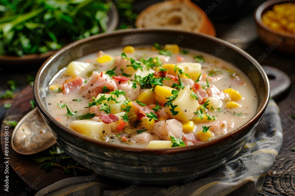 Creamy Corn Chowder with Bacon and Potatoes Creamy Corn Chowder with Bacon and Potatoes