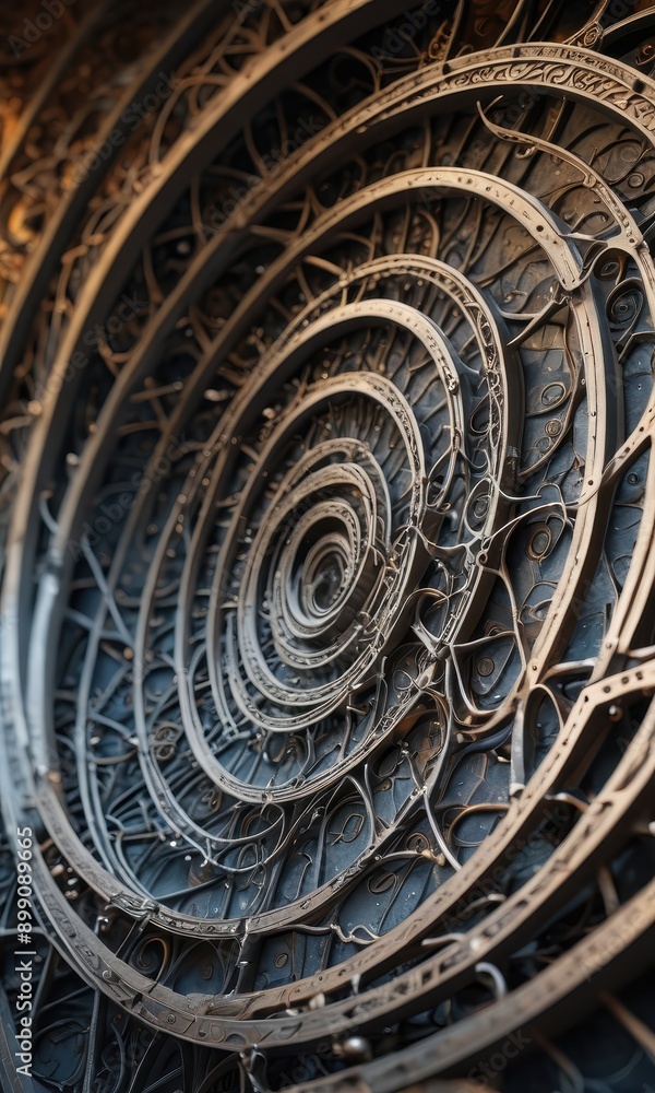 Abstract Spiral Metal Structure. Abstract Spiral Metal Structure.