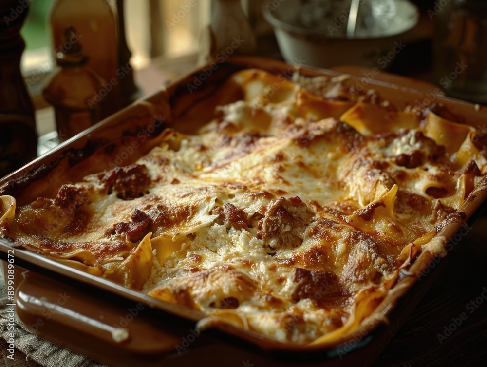 Casserole with meat and cheese Casserole with meat and cheese