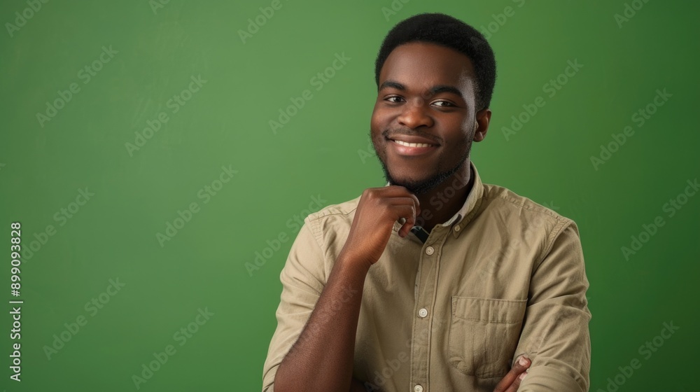 Man in Tan Shirt Portrait Man in Tan Shirt Portrait