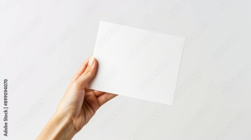 Obraz premium Hand Holding Paper