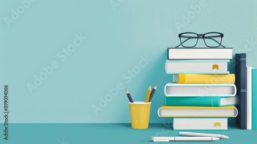 Wallpaper Mural A white wall with a blue background Torontodigital.ca