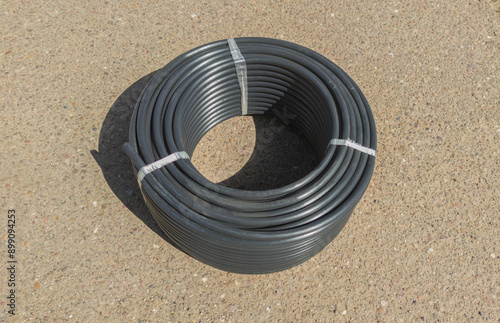 Roll of tubing for self-compensating drippers photo