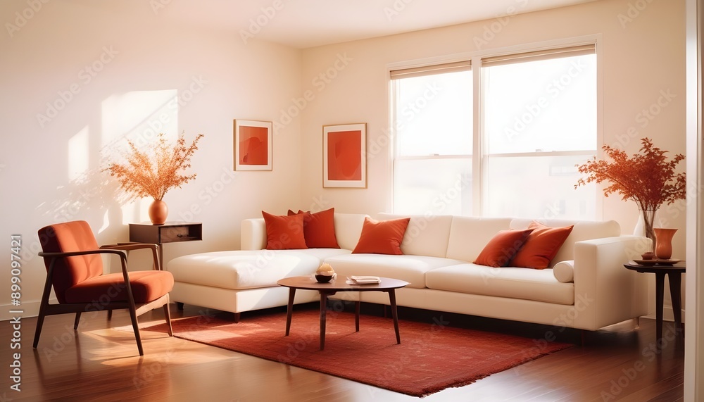 Photo interior modern design room 3d illustration Photo interior modern design room 3d illustration