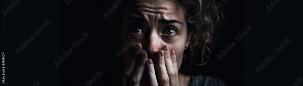 Fearful Woman in Darkness Fearful Woman in Darkness