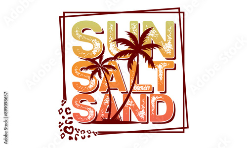 sun salt sand summer sublimation