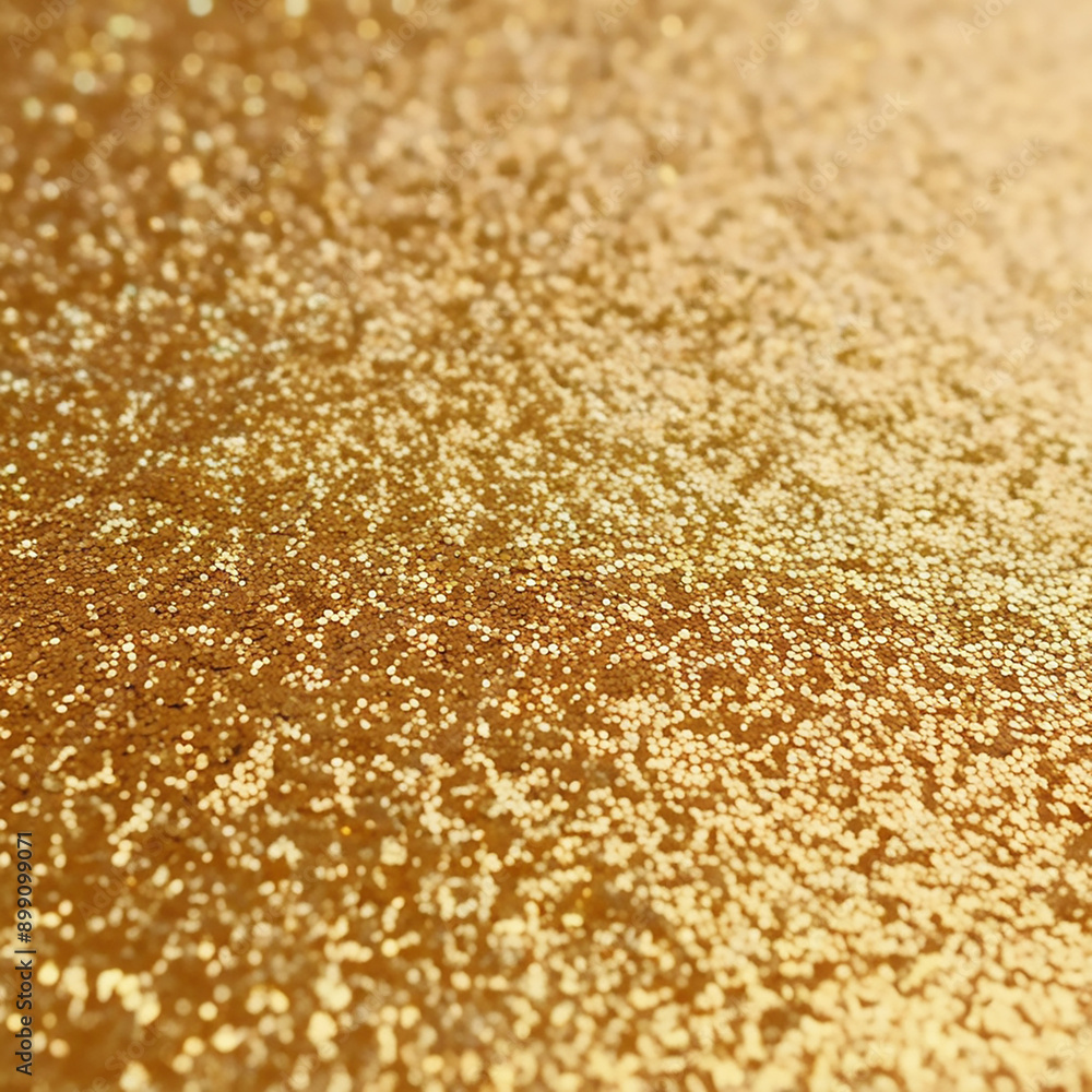 A close-up shot of a shimmering, golden glitter surface, captures the intricate sparkle and texture. A close-up shot of a shimmering, golden glitter surface, captures the intricate sparkle and texture.