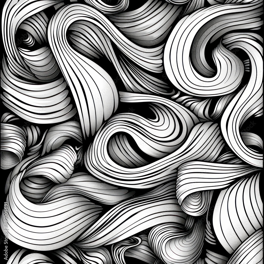 Intricate line art pattern with a hand-drawn aesthetic By Generated AI Intricate line art pattern with a hand-drawn aesthetic By Generated AI