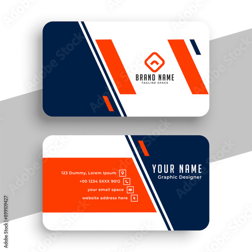 trendy corporate business card background  a ready to print design