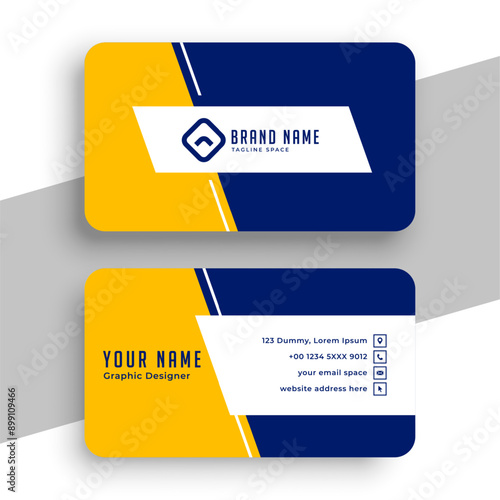 print ready stylish corporate business card template for individual information